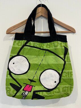 GIR Tote Bag Invader Zim rare alien dog 2010 hot topic canvas bag viacom y2k